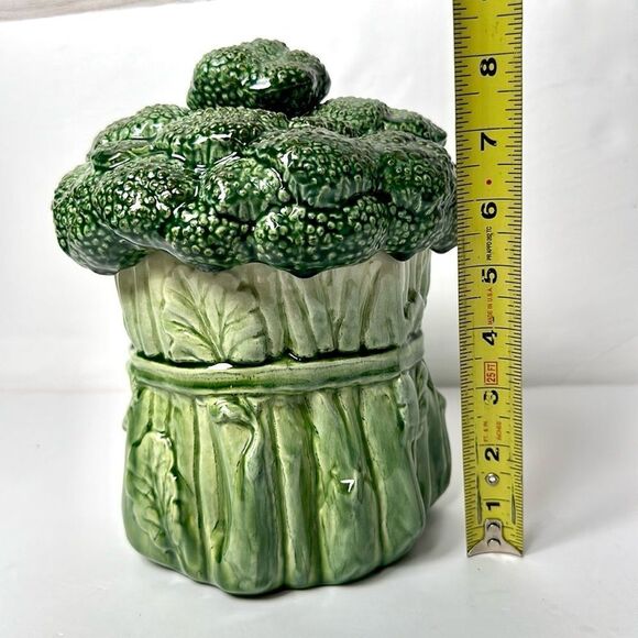Vintage California Pottery Metlox PoppyTrail Broccoli Cookie Jar Canister - Picture 10 of 11